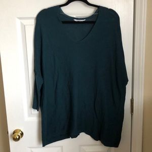 Time & Tru Teal Top